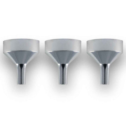 Small Mini Metal Funnels for Atomizers, Vials & Small Bottles Silver 18mm - Dukes Supplies