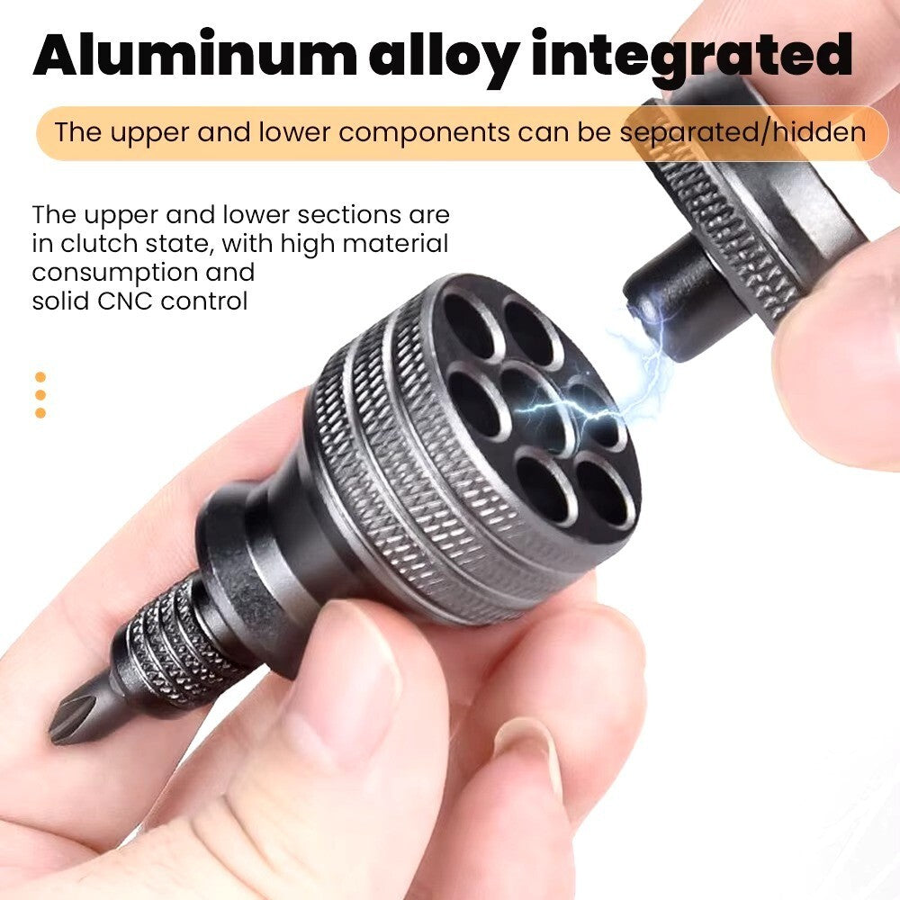 Small Steel Screwdriver Set Short Handle Multi-Functional Mini Six in One - Dukes Supplies