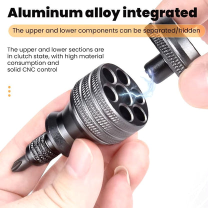 Small Steel Screwdriver Set Short Handle Multi-Functional Mini Six in One - Dukes Supplies