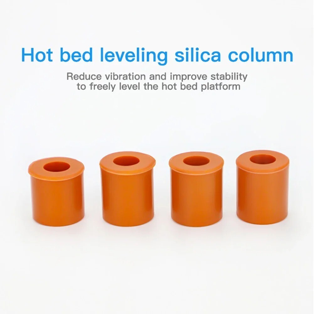 4pcs Silicone Heat Hot Bed Levelling Columns for Creality Ender 3 3S Pro 3 V2 - Dukes Supplies
