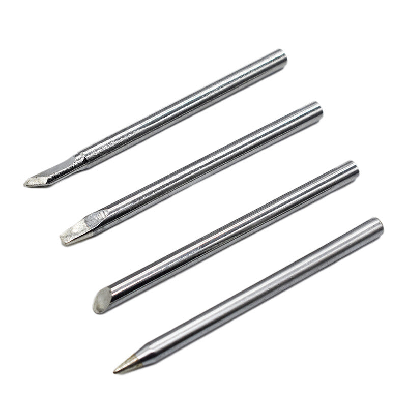 4pcs 40W Soldering Iron Tips Lead-Free Copper Solder Heads Welding Tool 4.5mm - Dukes Supplies