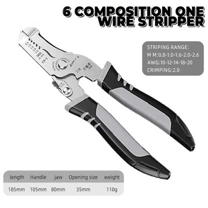 Cable Strip Crimping & Cutter Tool - Terminals Crimp Electrical Crimper Plier - Dukes Supplies