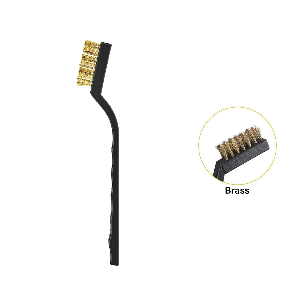 Wire Brush Set Steel Brass Cleaning Polishing Metal Rust Paint Remover - Image 3