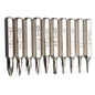 10PCS CR-V Screwdriver Bits Set PH00 PH0 PZ1 PZ0 SL3 SL2 SL1 T5 T4 Mobile Bits - Dukes Supplies