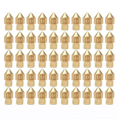 3D Printer MK8 Extruder Nozzle 20pc 0.4mm Creality Ender 3 V2 CR10s SE-6 Anet - Dukes Supplies