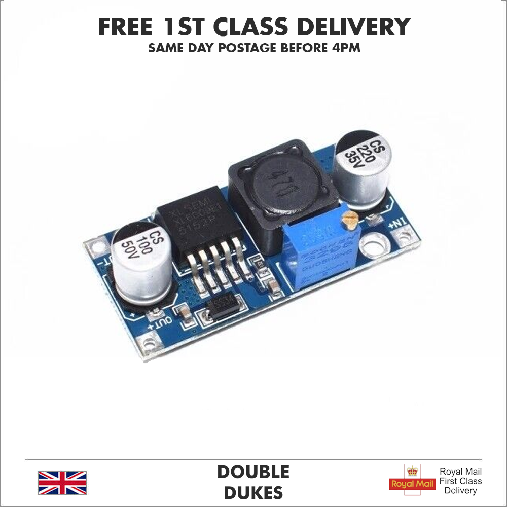 Step Up DC-DC Boost Power Supply Adjustable XL6009E1 Converter Arduino - Dukes Supplies