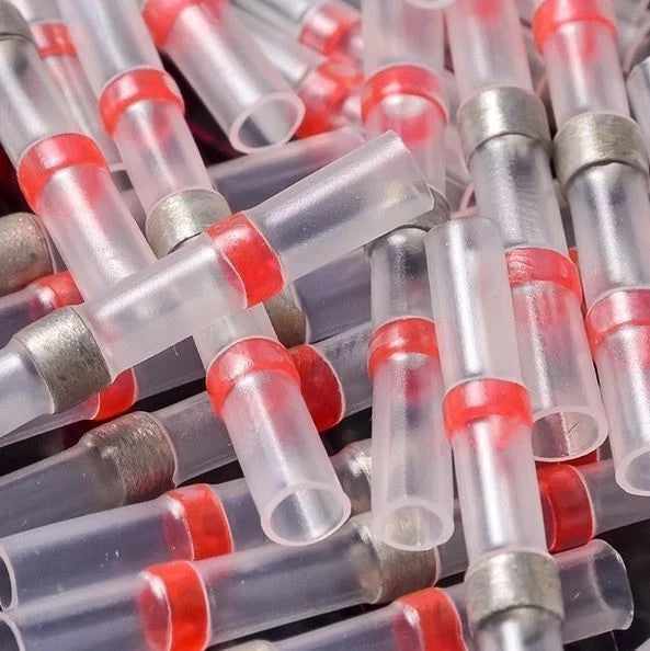 100pc Waterproof Wire Connectors Heat Shrink Solder Seal Sleeve Butt Terminals - Image 15