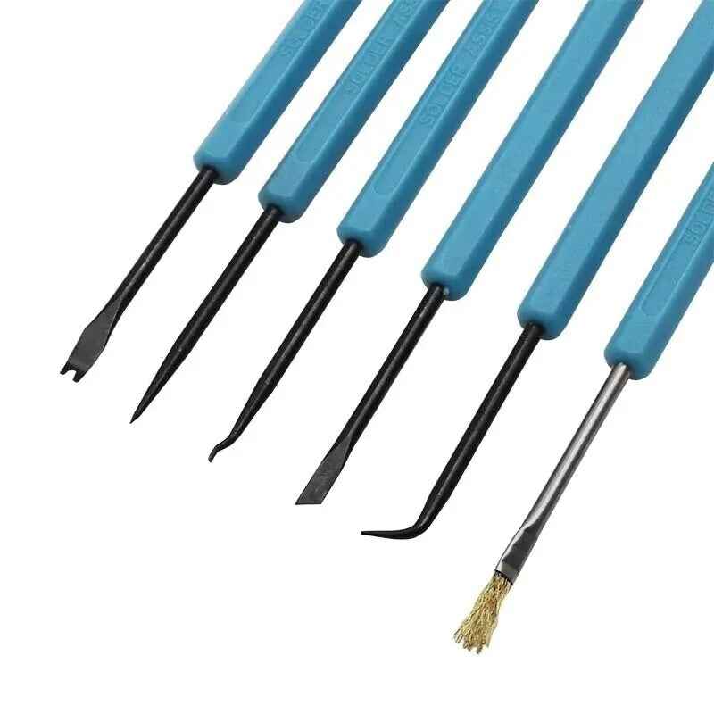 6pc Soldering Pick Tool Repair Kit for Precision Electronics Repair - Dukes Supplies