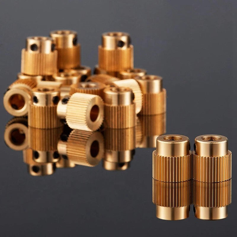 8pcs 3D Printer Accessory Extrusion Wheel Brass Drive Gear 40 Teeth Extruder - Dukes Supplies