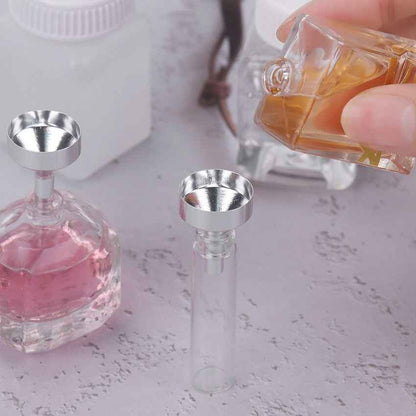 Small Mini Metal Funnels for Atomizers, Vials & Small Bottles Silver 18mm - Dukes Supplies