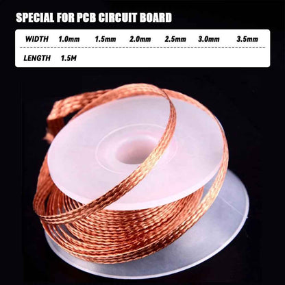 Desolder Desoldering Braid Wick Wire Mop Solder Sucker Fluxed Remover - Dukes Supplies