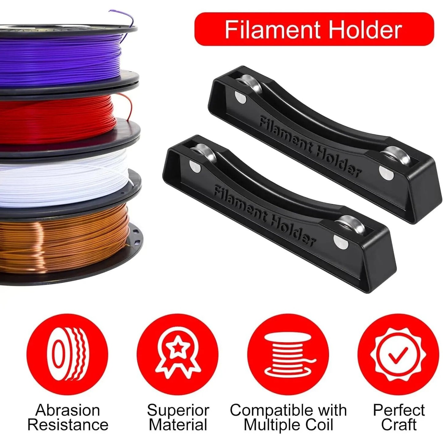 3D Printer Filament Stand Roll Holder Spool Spin Bearing For TPU FDM PLA ABS - Dukes Supplies