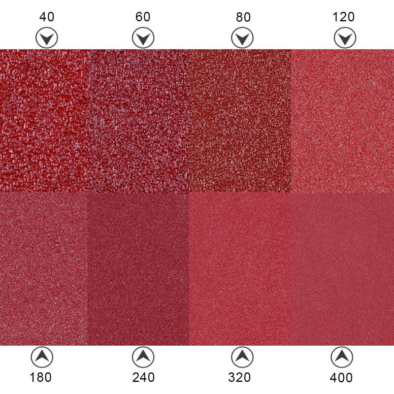 40-320 Grit Triangular Sanding Paper Disc Pad Pack Oscillating Multi Tool Set - Dukes Supplies