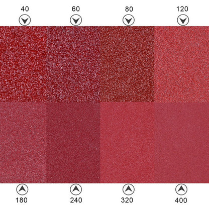 40-320 Grit Triangular Sanding Paper Disc Pad Pack Oscillating Multi Tool Set - Dukes Supplies