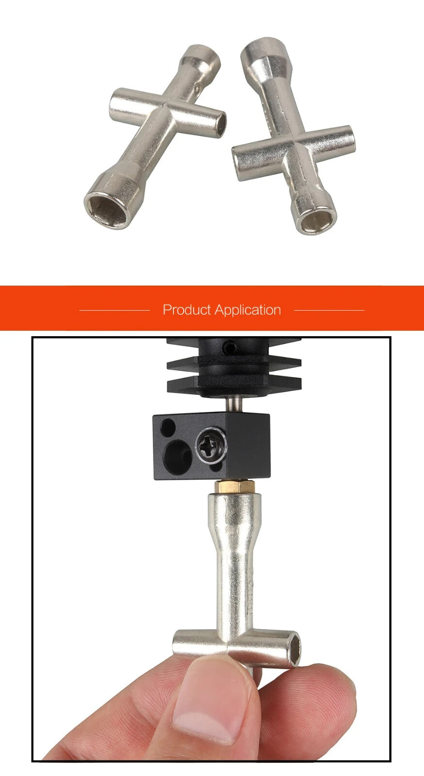 3D Printer Nozzle Tool Wrench Spanner Cross Wrench Screw Nut RC Car DIY - Dukes Supplies