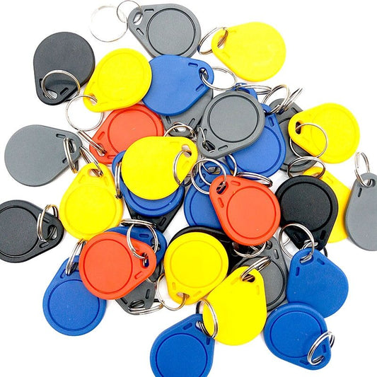 13.56Mhz Fudan 1K S50 RFID Proximity IC Card Token Tags Key Fobs Keyfobs - Dukes Supplies