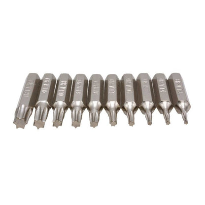 10PCS CR-V Torx Screwdriver Bits Set T3 T4 T5 T6 T7 T8 T9 T10 T15 T20 Mobile Bit - Dukes Supplies