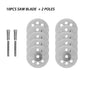 12PCS Rotary Diamond Glass Cutting Discs Disks 2x Mandrel Dremel Tools 25mm UK - Dukes Supplies