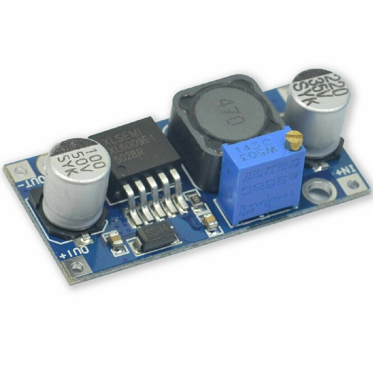 Step Up DC-DC Boost Power Supply Adjustable XL6009E1 Converter Arduino - Dukes Supplies