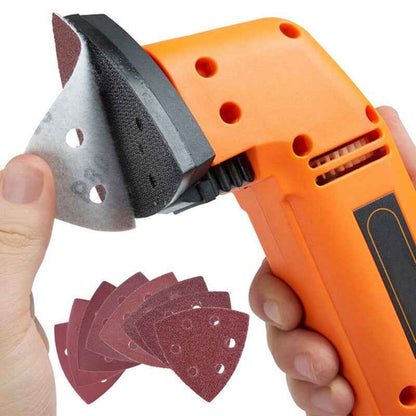120pc 60-240 Grit Triangular Sanding Paper Disc Pad Pack Oscillating Multi Tool - Dukes Supplies