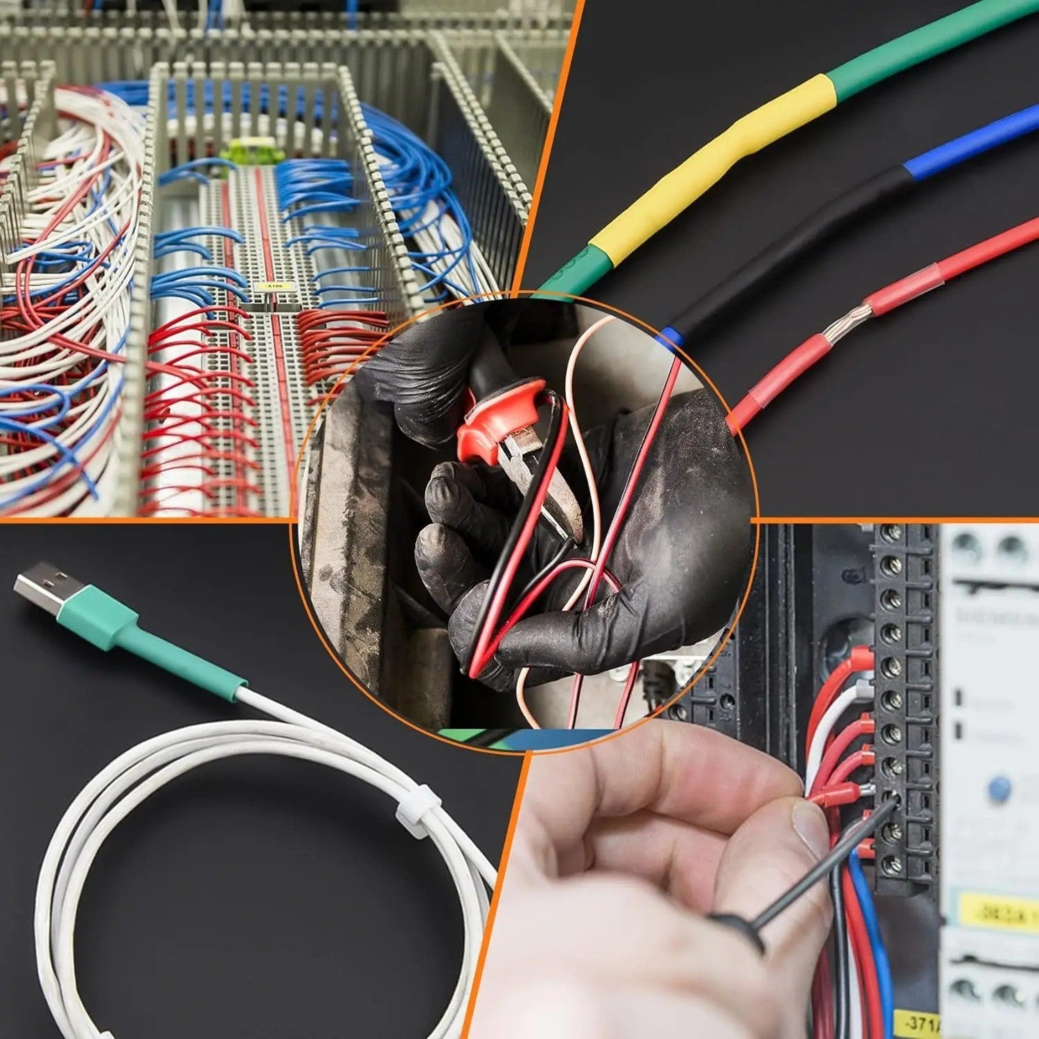 580pcs Heat Shrink Tubing Tube Sleeve Kit Electrical Assorted Cable Wire Wrap - Image 5