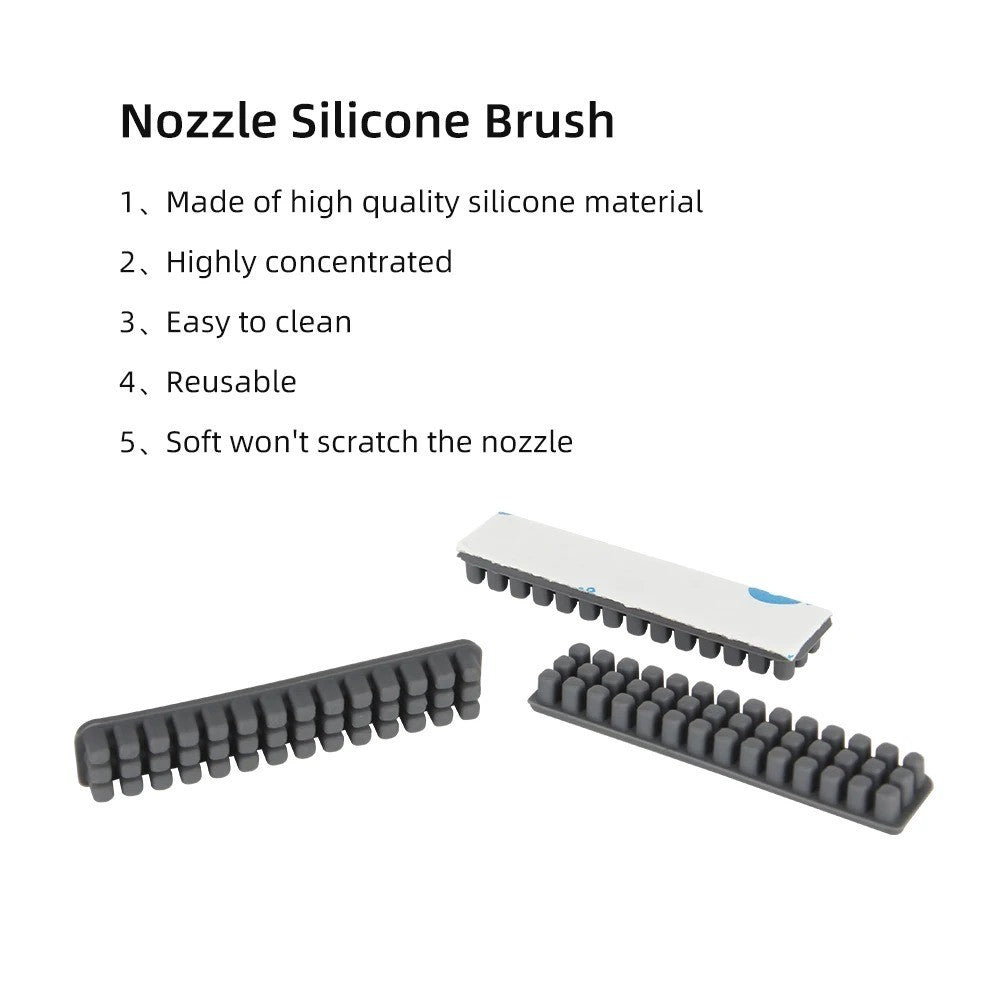 6Pcs Wiper Nozzle Silicone Brush for Bambu Lab A1/A1 Mini Printer Parts - Image 4