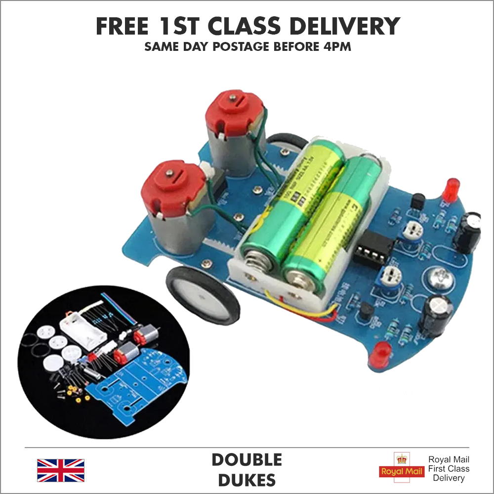 D2-5 DIY Electronics Soldering Teaching Kit Intelligent Tracking Line Car - Dukes Supplies