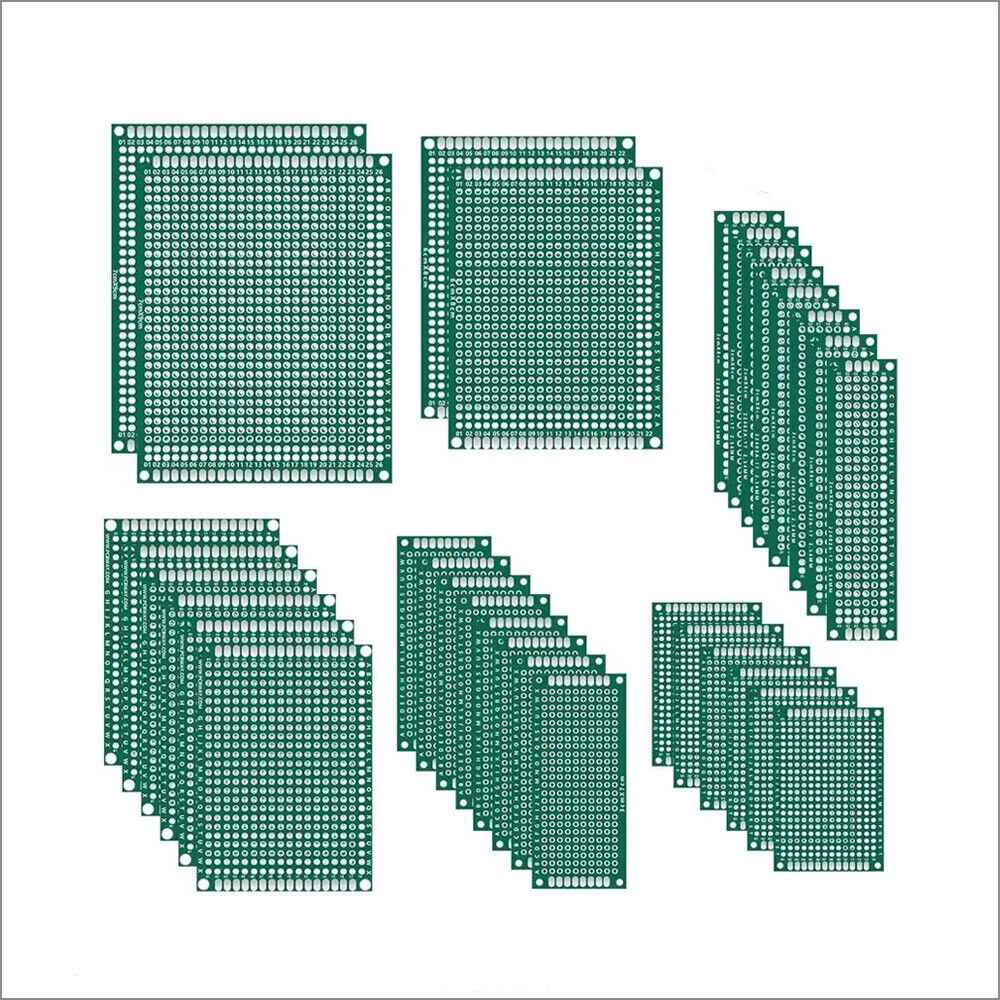 Double Sided Prototype Circuit Board FR4 PCB Universal Board Green Arduino PI UK