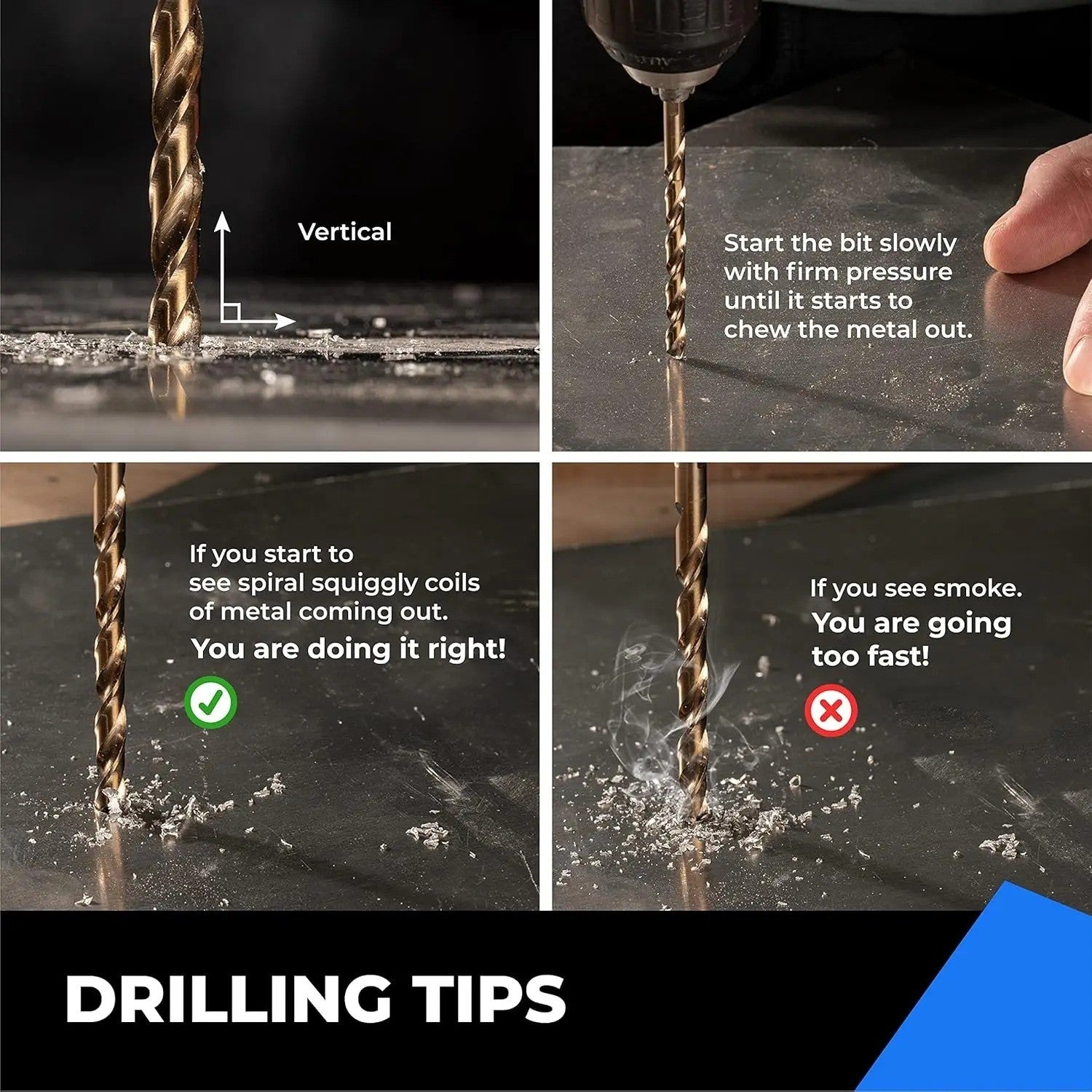 13 Pcs 1.5mm-6.5mm HSS 5% Cobalt Drill Bit Set, for Stainless Steel, Wood, Metal - Image 14