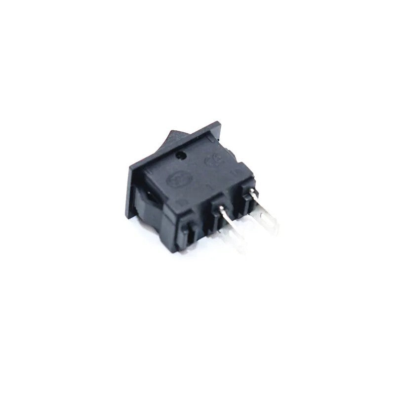 Rectangular Rocker Switch 15mm X 10mm KCD1 SPST Small Black 2 Pin ON-OFF 250V - Dukes Supplies
