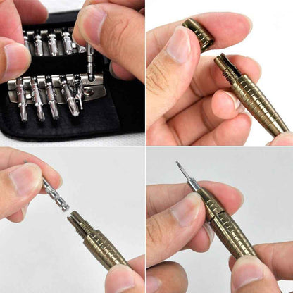 Mobile Phone 25 in 1 Repair Tool Kit Screwdriver Set iPhone iPod iPad Samsung UK - Dukes Supplies