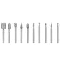 10 x HSS Routing Wood Carving Tool Rotary Drill File Router Bits For Dremel - Dukes Supplies