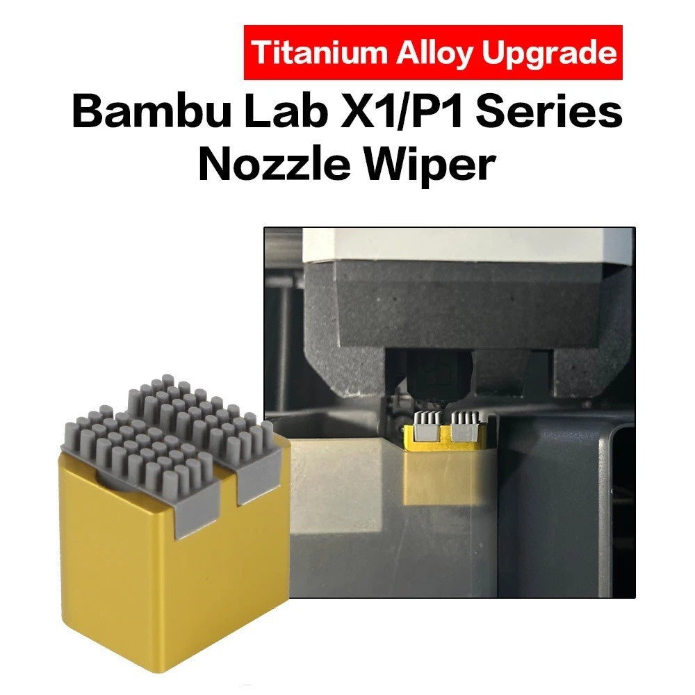 Bambu Lab X1 P1S Mounted Nozzle Brush Silicone Scrubber Wiper 3D Printer Parts - Image 6
