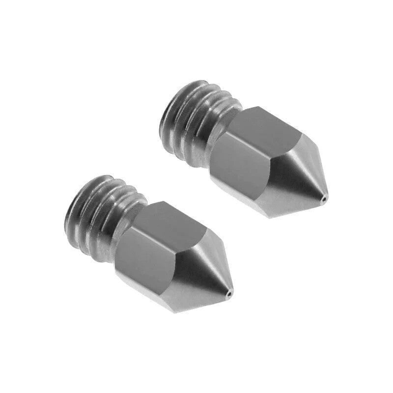5 x 3D Printer Nozzle 0.4mm Stainless Steel Extruder MK8 Creality Ender CR-10R - Dukes Supplies