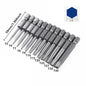 12pc Torx Screwdriver Driver Bit Hex Shank Set Security Magnetic Head 50mm - Dukes Supplies