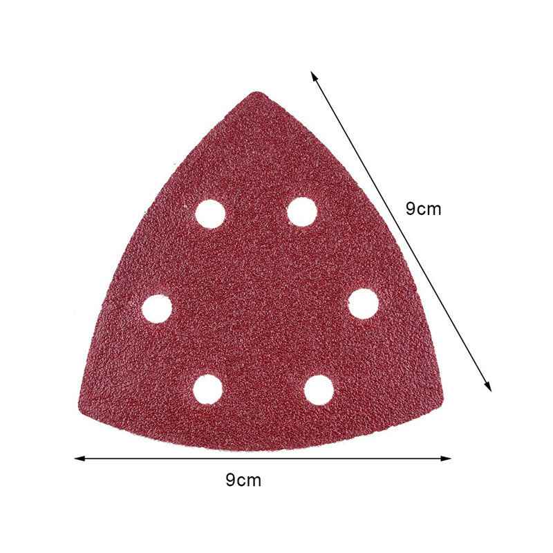 120pc 60-240 Grit Triangular Sanding Paper Disc Pad Pack Oscillating Multi Tool - Dukes Supplies