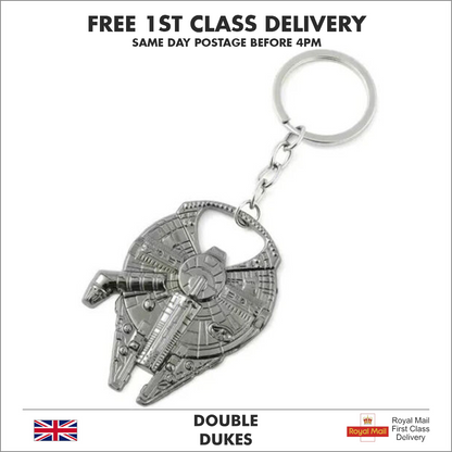 Star Wars Keyring Millenium Falcon 3D Bottle Opener Key Chain Party Gift - Dukes Supplies