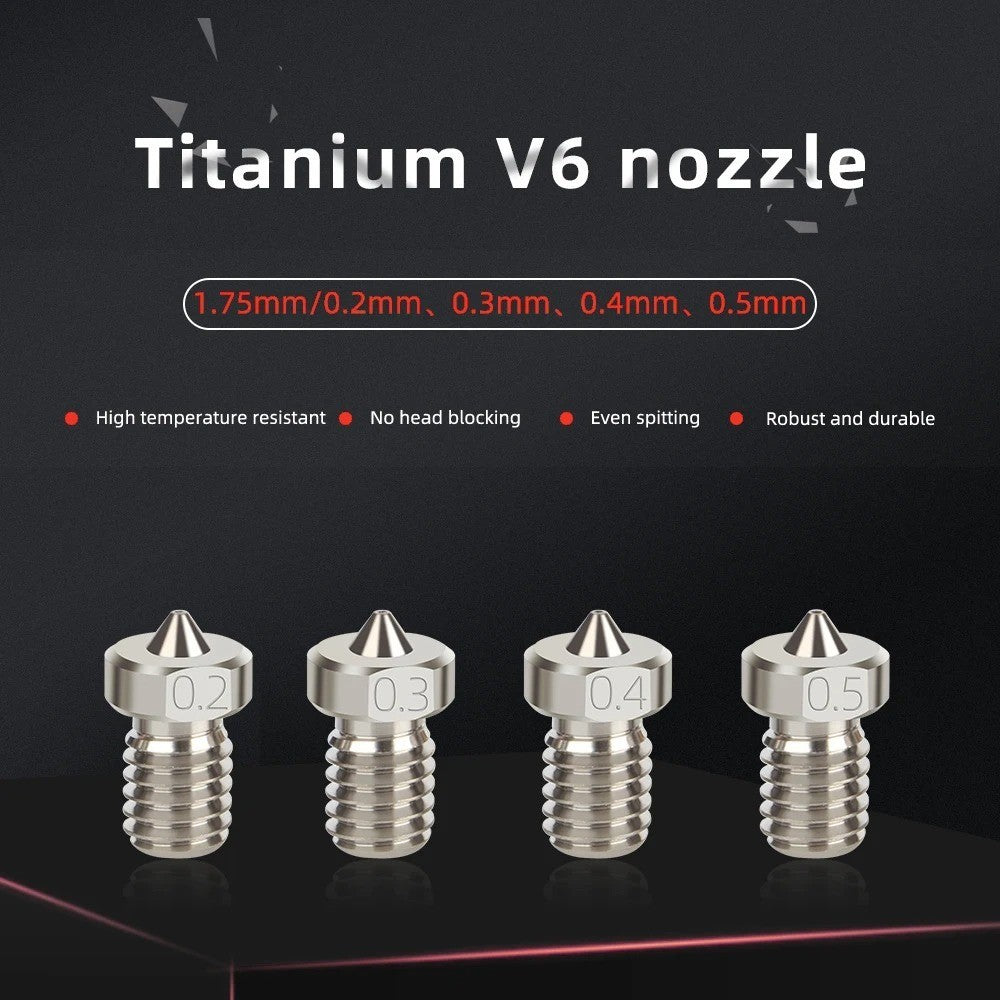 3D Printer Nozzle Titanium Extruder V6 E3DV6 Anycubic i3 Mega S X Chiron Kobra - Image 7