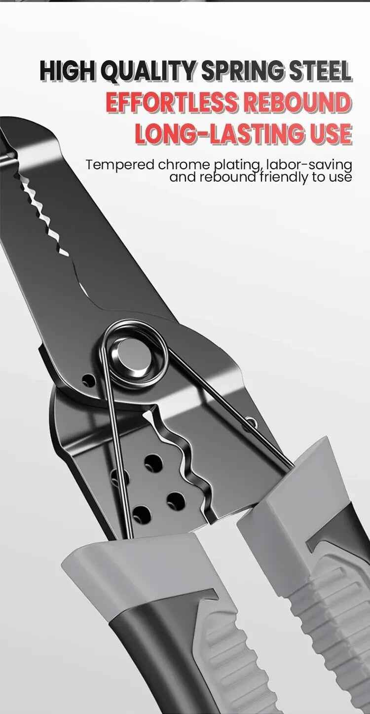 Cable Strip Crimping & Cutter Tool - Terminals Crimp Electrical Crimper Plier - Dukes Supplies