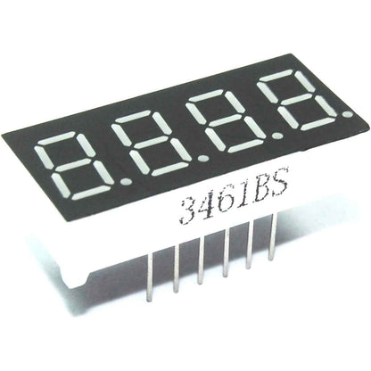 4 Digit Seven Segment Red LED Display 0.36" 3461BS Arduino Pi Flux Workshop - Dukes Supplies
