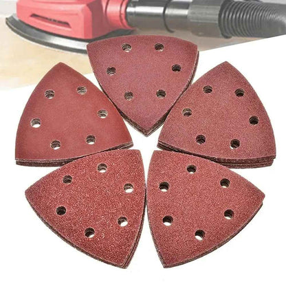 120pc 60-240 Grit Triangular Sanding Paper Disc Pad Pack Oscillating Multi Tool - Dukes Supplies
