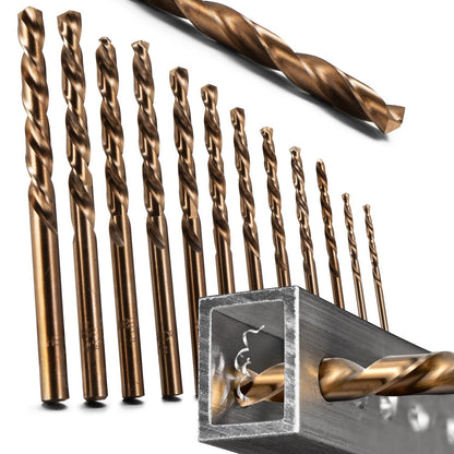 13 Pcs 1.5mm-6.5mm HSS 5% Cobalt Drill Bit Set, for Stainless Steel, Wood, Metal - Image 18