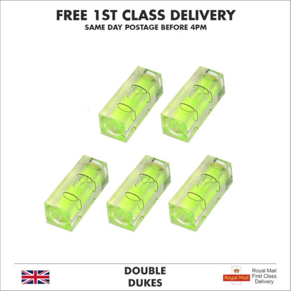 Mini Spirit Level Bubble 29mm x 10mm Square Quality Small Levels Levelling - Dukes Supplies
