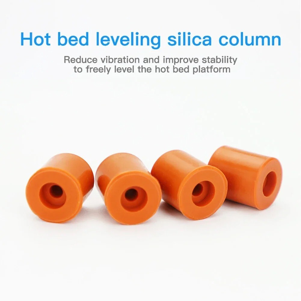 4pcs Silicone Heat Hot Bed Levelling Columns for Creality Ender 3 3S Pro 3 V2 - Dukes Supplies