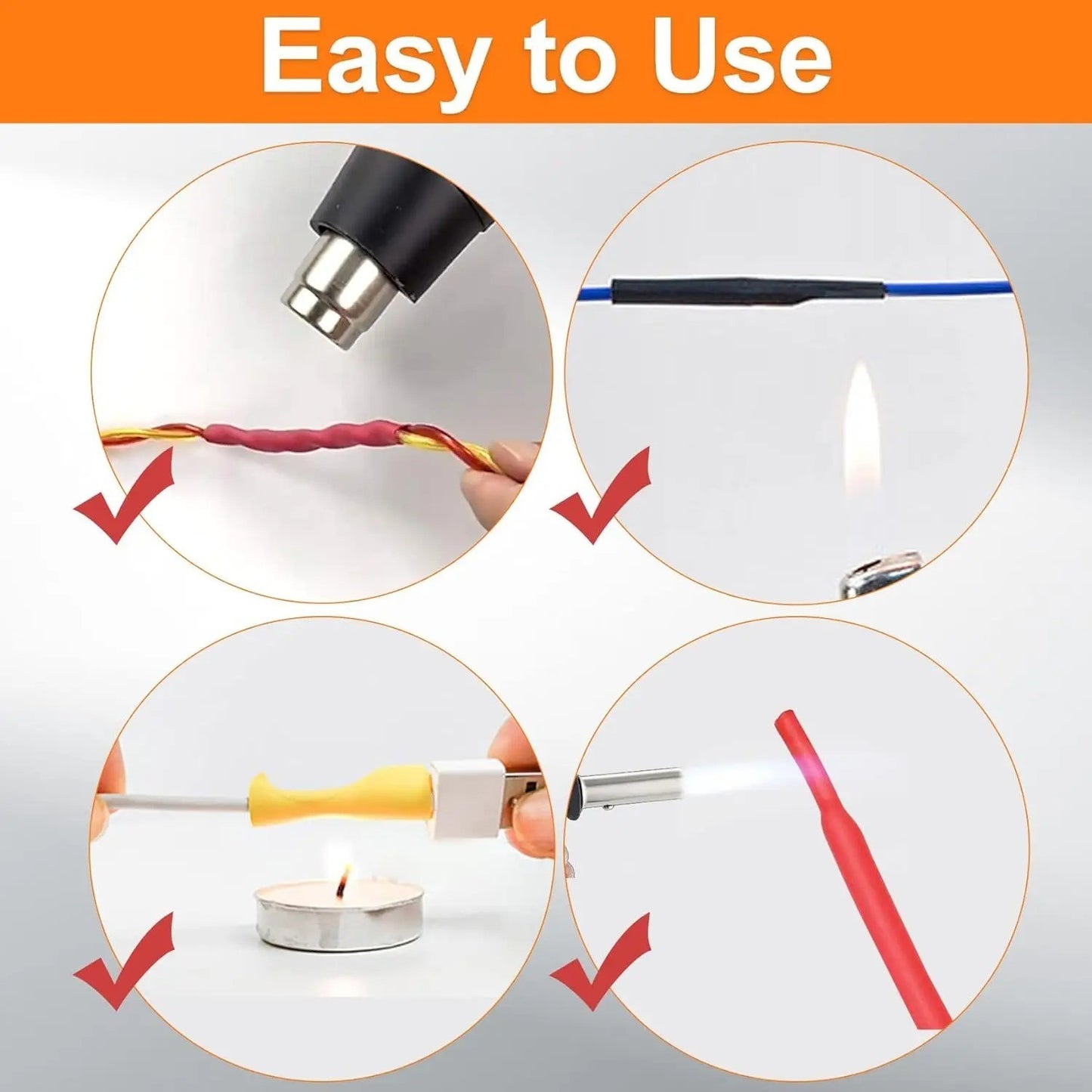 580pcs Heat Shrink Tubing Tube Sleeve Kit Electrical Assorted Cable Wire Wrap - Image 8