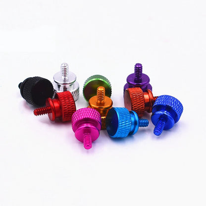 6-32 Thumb Screws Coloured Anodised - Computer Case Desktop - Pack of 4 - Dukes Supplies