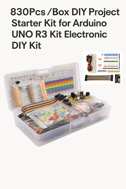 830Pcs/Box DIY Project Starter Kit for Arduino UNO R3 Kit Electronic DIY Kit