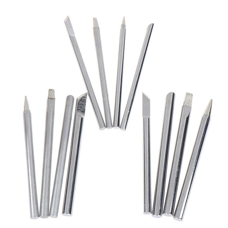 4pcs 60W Soldering Iron Tips Lead-Free Copper Solder Heads Welding Tool 4.5mm - Dukes Supplies