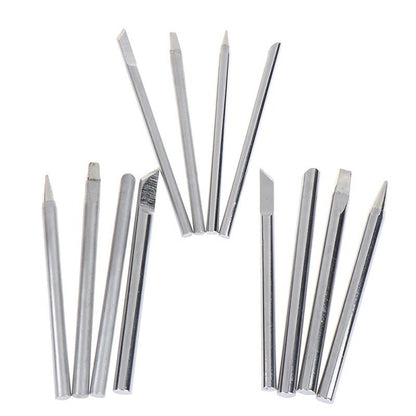 4pcs 60W Soldering Iron Tips Lead-Free Copper Solder Heads Welding Tool 4.5mm - Dukes Supplies