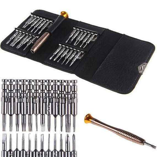 Mobile Phone 25 in 1 Repair Tool Kit Screwdriver Set iPhone iPod iPad Samsung UK - Dukes Supplies